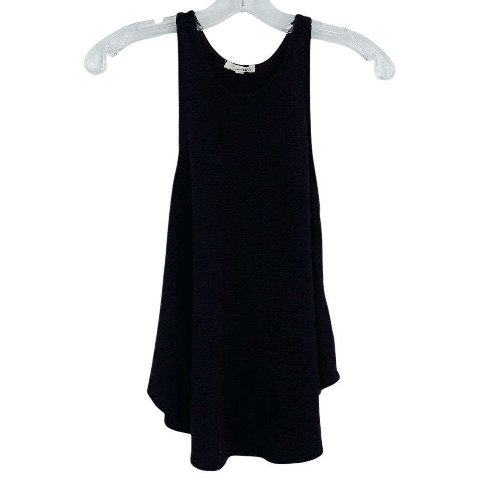 Wilfred Free Tank Top Women XS Purple Space Dye High Low Racerback Lounge Flowy